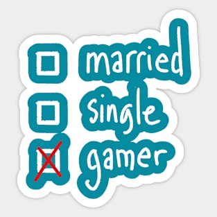 Gamer status Sticker